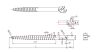 HQ Mount Talajcsavar 76x1100x2,75mm Q235B U alaku