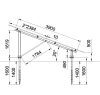 HQ Mount Földre szerelhető 2x4 napelemes tartórendszer