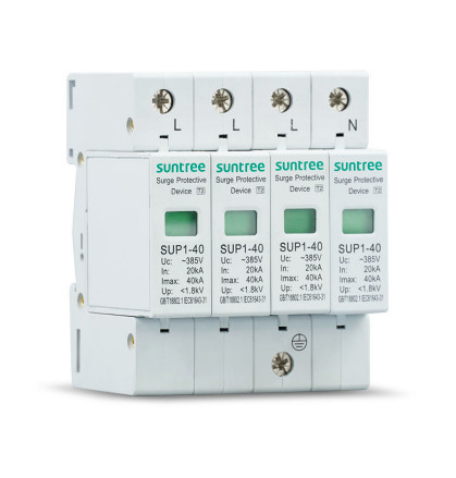 AC Túlfeszültség védelem SUNTREE 4P SUP1-40 T2 420V AC 20-40kA