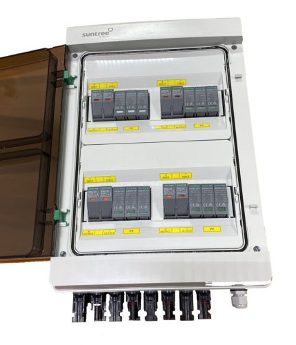 SUNTREE DC 4/4 előszerelt elosztó T2 1000 VDC